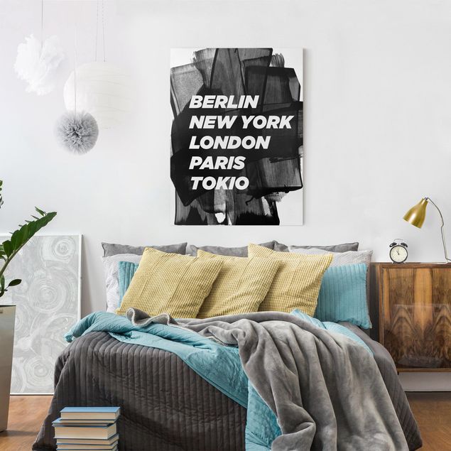 Wanddeko Schlafzimmer Berlin New York London