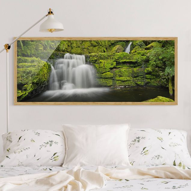 Wanddeko Wohnzimmer Lower McLean Falls in Neuseeland
