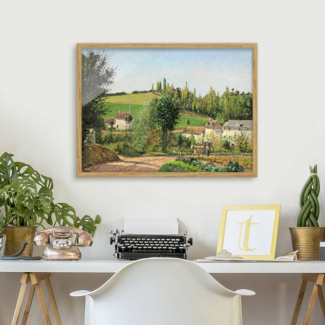Wanddeko Wohnzimmer Camille Pissarro - Kleines Dorf