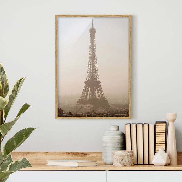 Wanddeko Wohnzimmer Tour Eiffel
