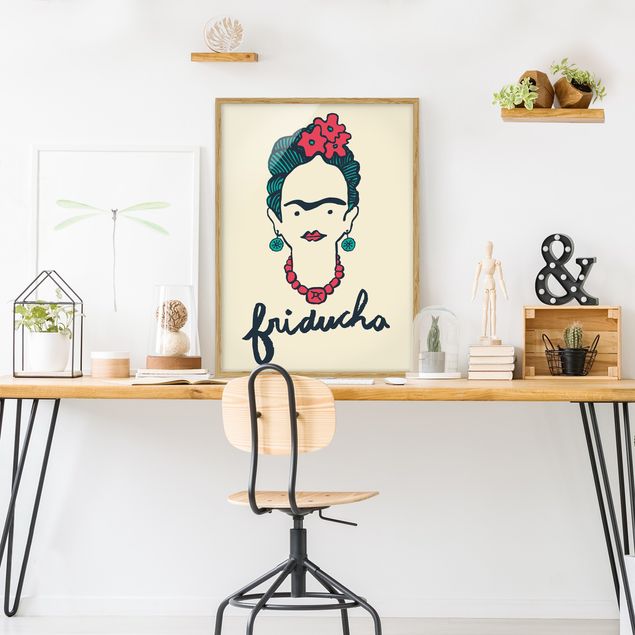 Wanddeko Botanik Frida Kahlo - Friducha