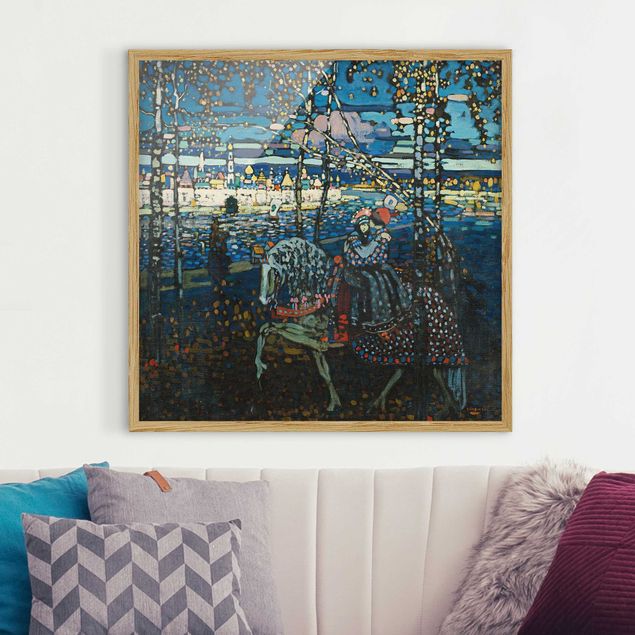 Wanddeko Wohnzimmer Wassily Kandinsky - Reitendes Paar