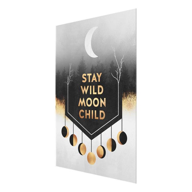 Wanddeko Büro Stay Wild Moon Child