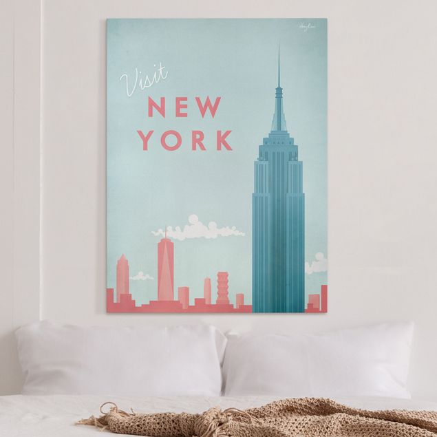 Wohndeko Architektur Reiseposter - New York