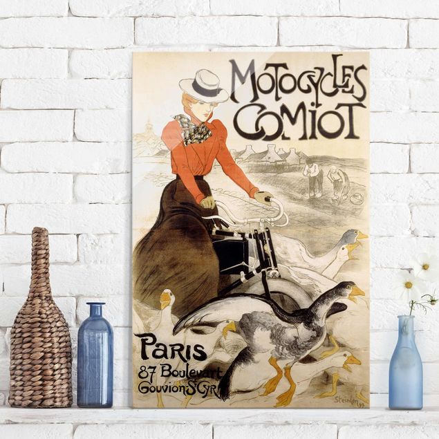 Wanddeko über Sofa Théophile-Alexandre Steinlen - Werbeplakat für Motorcycles Comiot