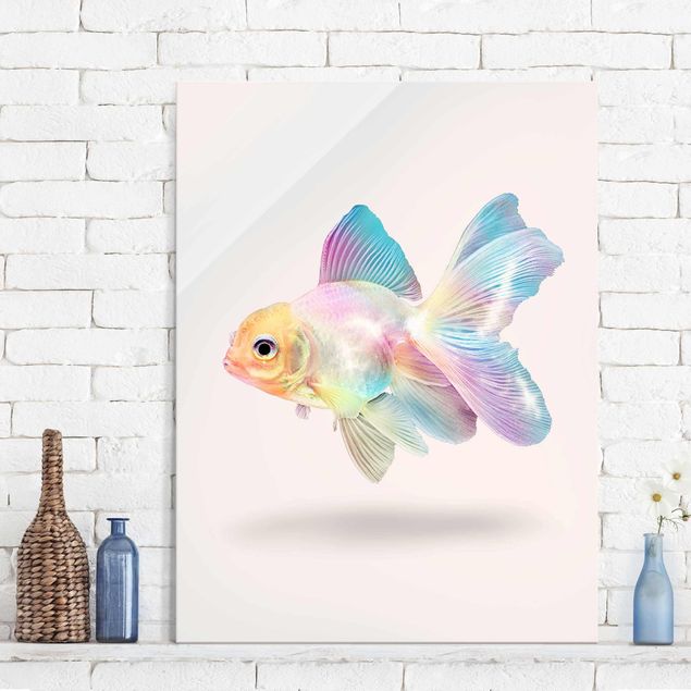 Wandbilder Fische Fisch in Pastell