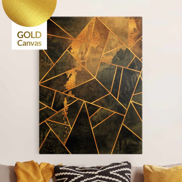 Wanddeko Schlafzimmer Onyx mit Gold