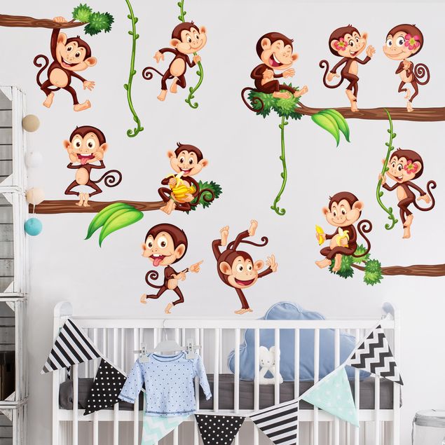 Kinderzimmer Deko Affen des Dschungels
