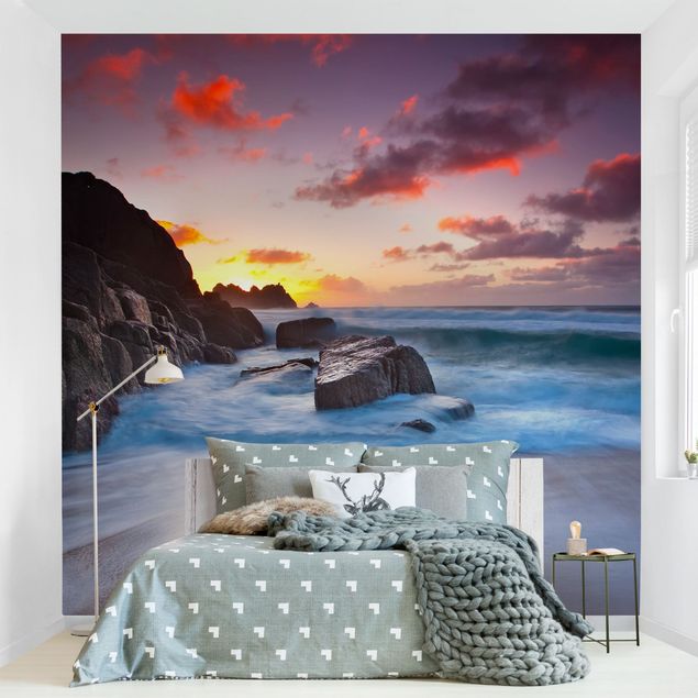 Wanddeko Wohnzimmer Am Meer in Cornwall