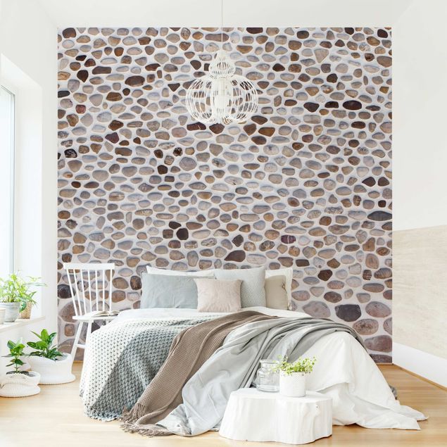 Wanddeko Schlafzimmer Andalusische Steinmauer