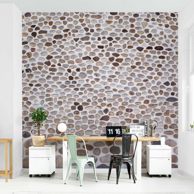 Wanddeko Flur Andalusische Steinmauer