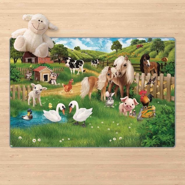 Wanddeko bunt Animal Club International - Tiere auf dem Bauernhof