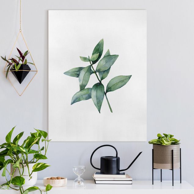 Wanddeko Wohnzimmer Aquarell Eucalyptus III