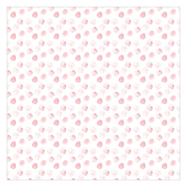Wanddeko rosa Aquarell Punkte Rosa