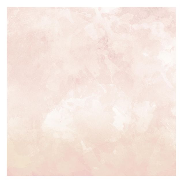 Wanddeko rosa Aquarellstruktur Cremefarbene Sanddüne