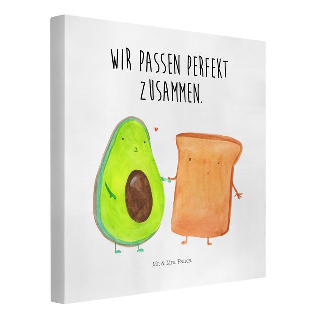 Wanddeko grün Mr. & Mrs. Panda - Avocado - Perfektes Toast