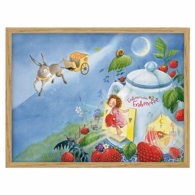 Wanddeko Babyzimmer Erdbeerinchen Erdbeerfee - Traumeselchen Casimir