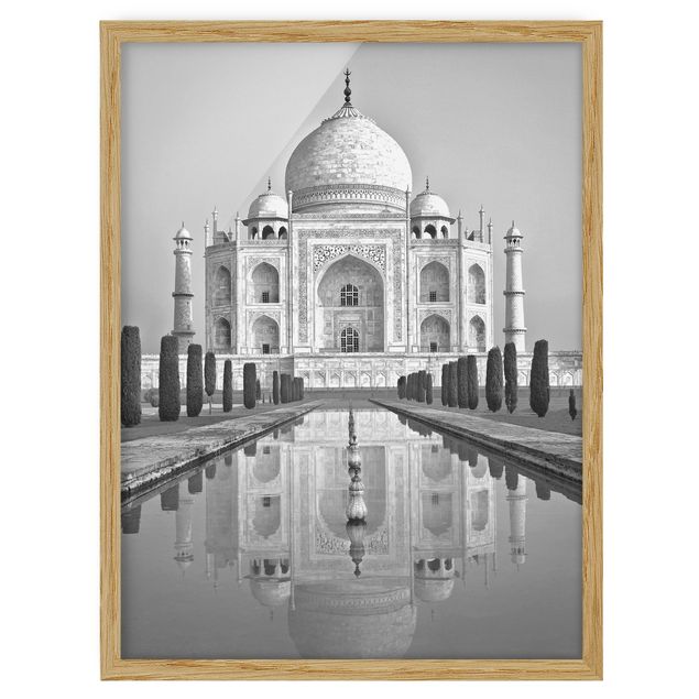 Wanddeko Flur Taj Mahal mit Garten