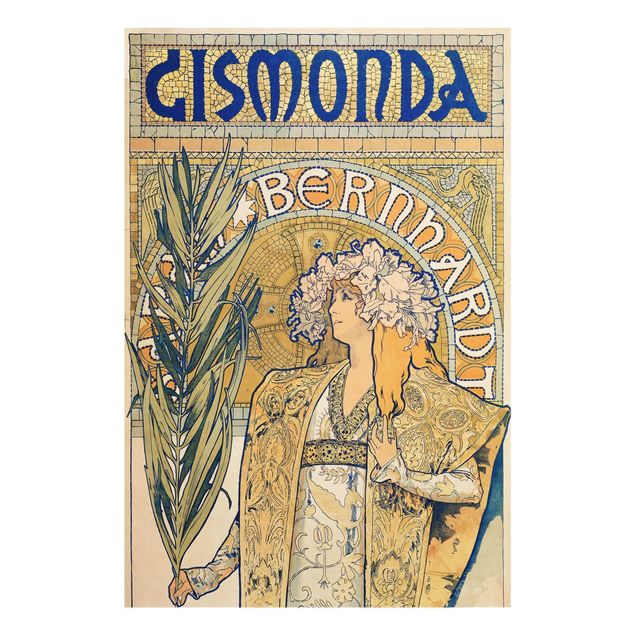 Wanddeko Flur Alfons Mucha - Plakat für Theaterstück Gismonda