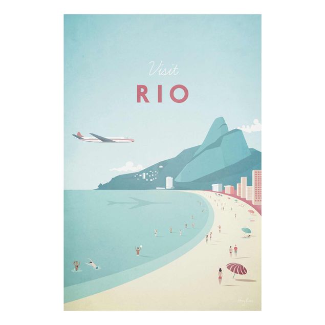 Wanddeko Jugendzimmer Reiseposter - Rio de Janeiro