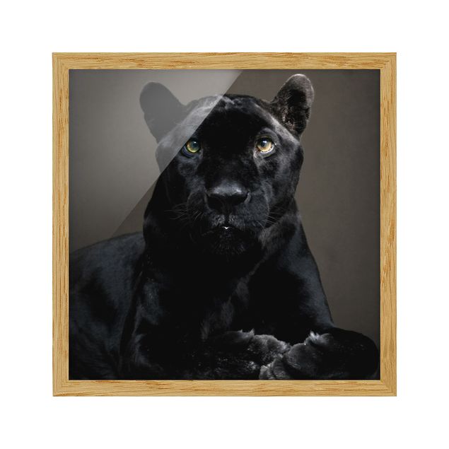 Wanddeko Esszimmer Black Puma
