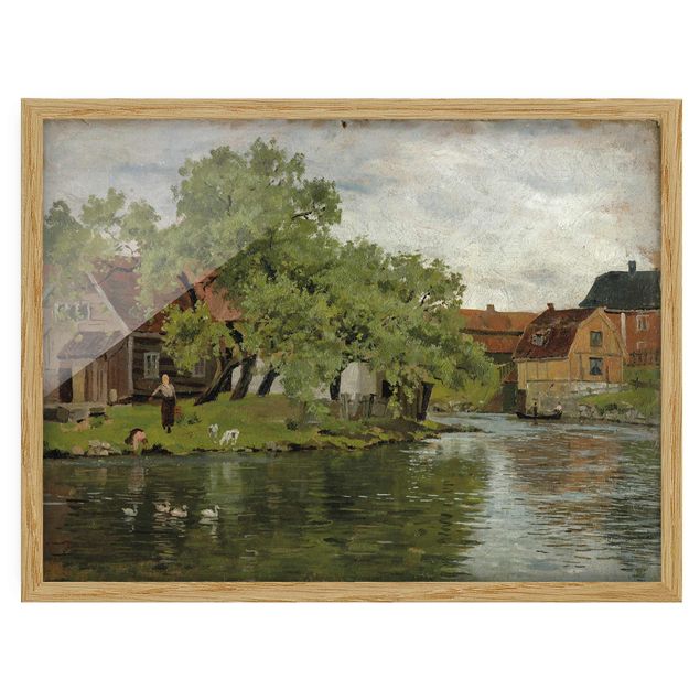 Wanddeko Flur Edvard Munch - Fluss Akerselven
