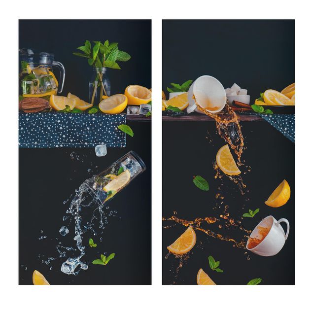 Wandbilder Modern Citrus Splash