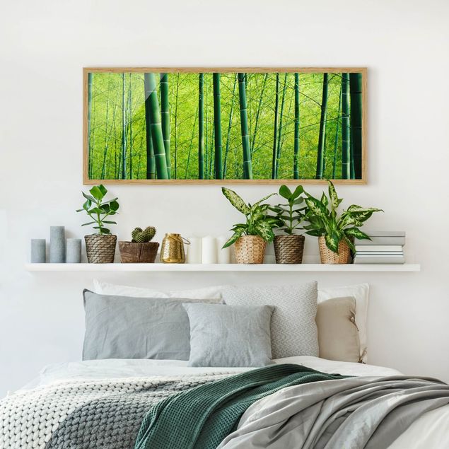 Wanddeko Schlafzimmer Bambuswald