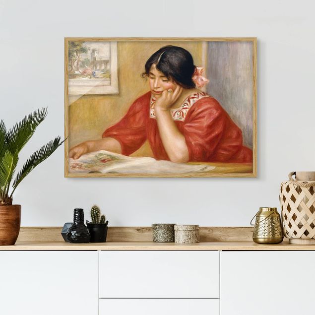 Wanddeko Wohnzimmer Auguste Renoir - Leontine beim Lesen