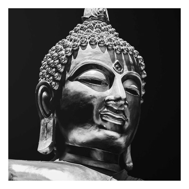 Wanddeko Treppenhaus Buddha Statue Gesicht