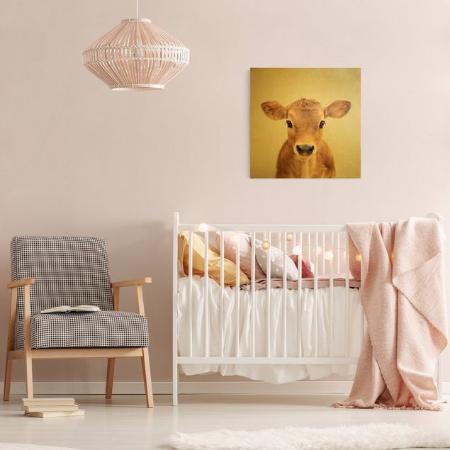 Wanddeko Wohnzimmer Baby Kuh Kira