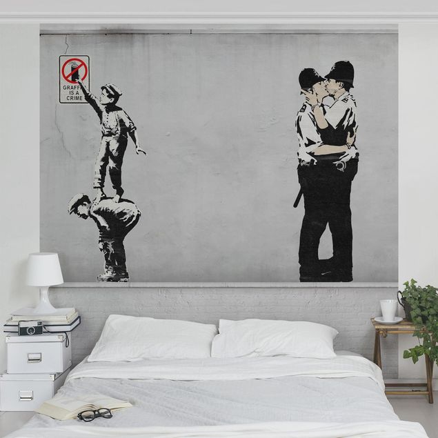 Wanddeko Schlafzimmer Graffiti Is A Crime and Cops - Brandalised ft. Graffiti by Banksy