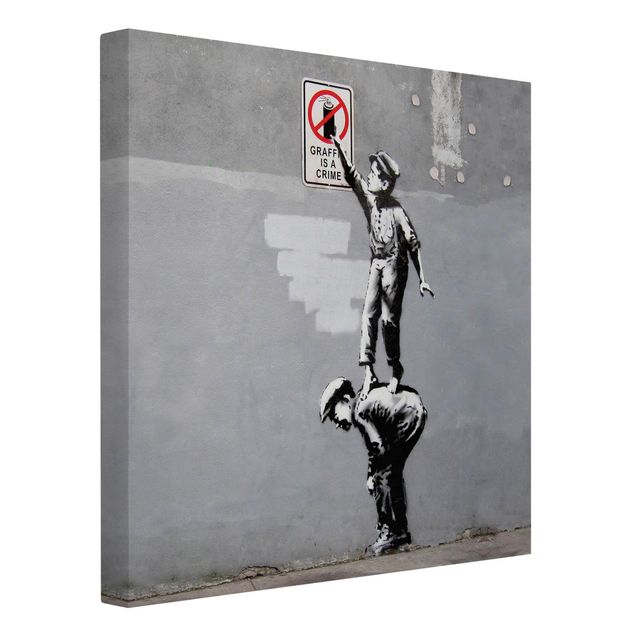 Wanddeko Büro Graffiti Is A Crime - Brandalised ft. Graffiti by Banksy