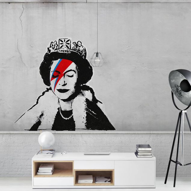 Wanddeko Wohnzimmer Queen Lizzie Stardust - Brandalised ft. Graffiti by Banksy