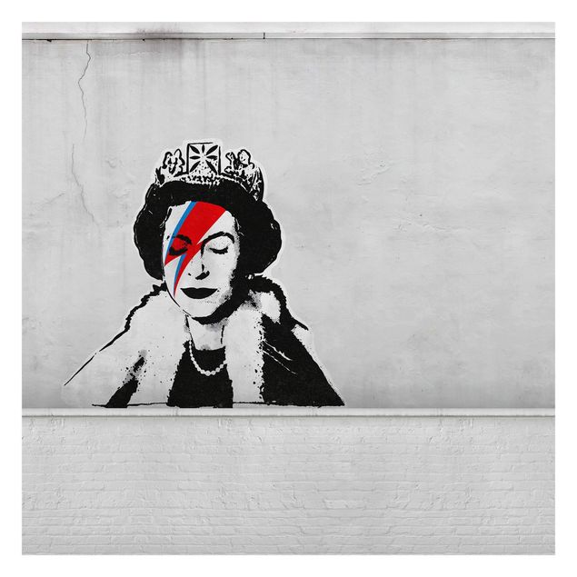Wanddeko Treppenhaus Queen Lizzie Stardust - Brandalised ft. Graffiti by Banksy