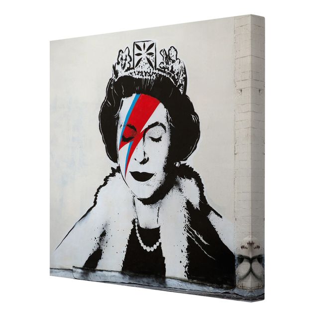 Wanddeko über Sofa Queen Lizzie Stardust - Brandalised ft. Graffiti by Banksy