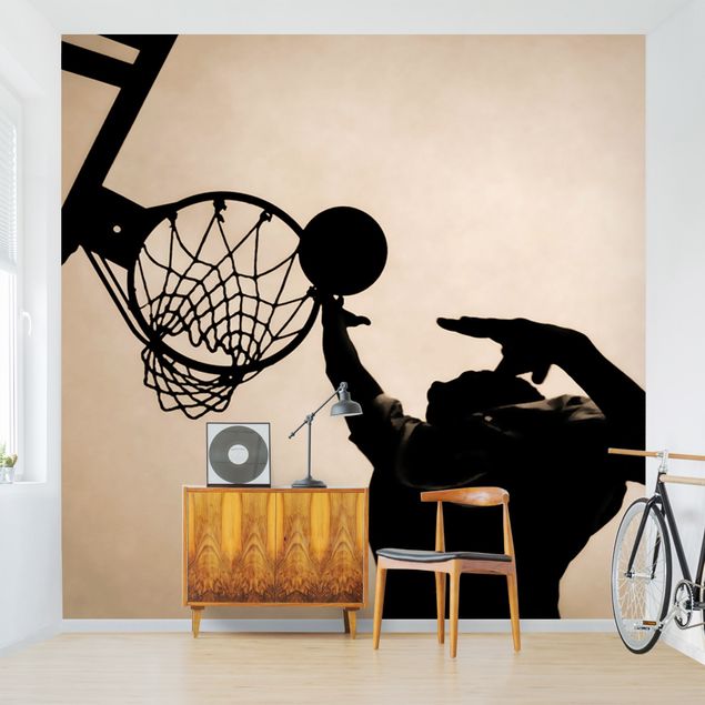 Wanddeko Büro Basketball