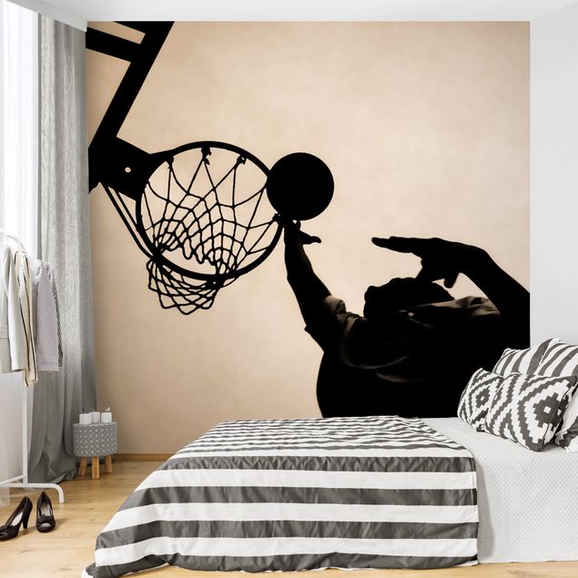 Wanddeko Jugendzimmer Basketball