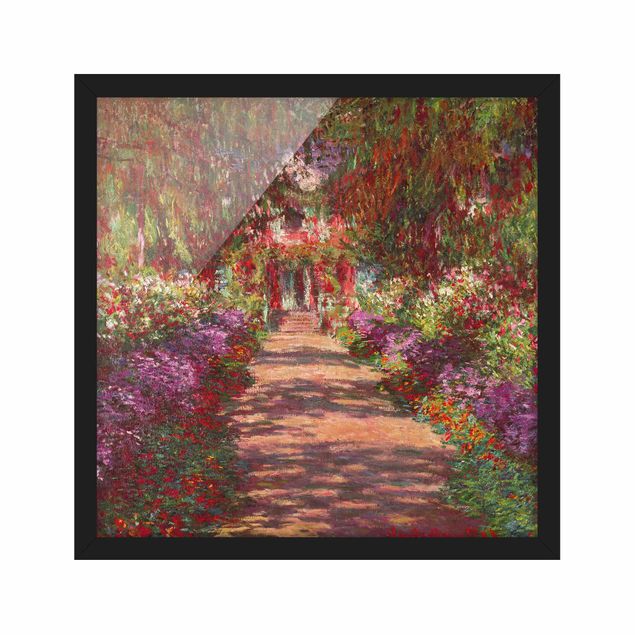Wanddeko Flur Claude Monet - Weg in Monets Garten in Giverny