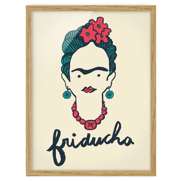 Wanddeko Schlafzimmer Frida Kahlo - Friducha