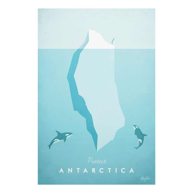 Wanddeko Esszimmer Reiseposter - Antarktis