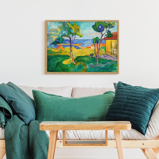 Wanddeko Wohnzimmer Edvard Munch - Der Garten