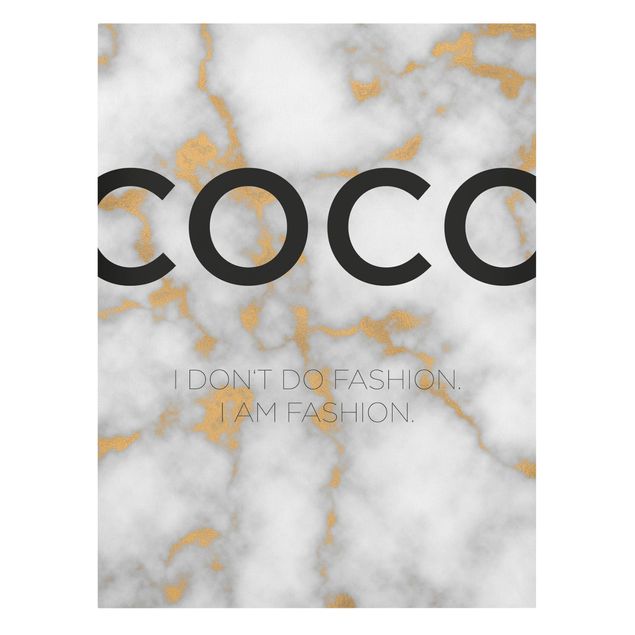 Wanddeko Büro Coco - I don't do fashion