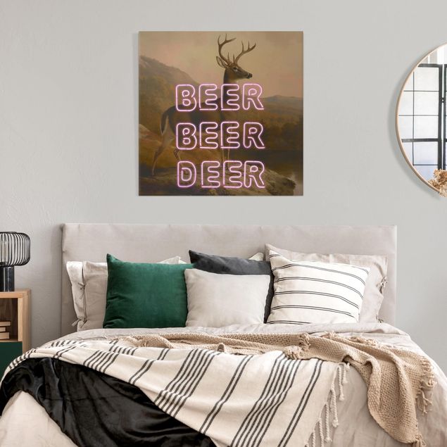 Wanddeko Schlafzimmer Beer Beer Deer