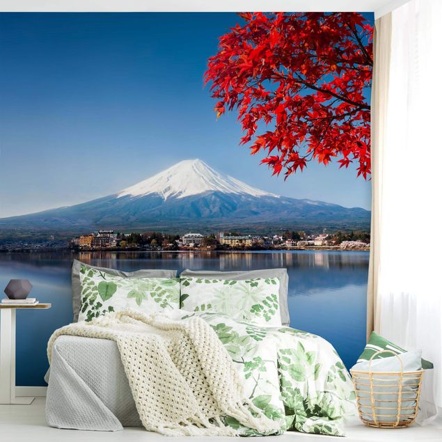 Wanddeko Flur Berg Fuji im Herbst