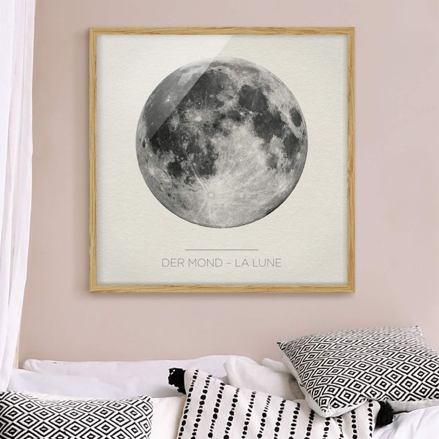 Wanddeko Wohnzimmer Der Mond - La Lune