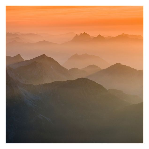 Wanddeko orange Blick von der Zugspitze