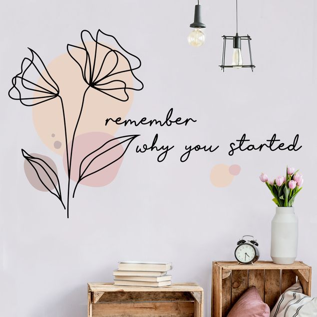 Wohndeko Blume Blume - Remember why you started