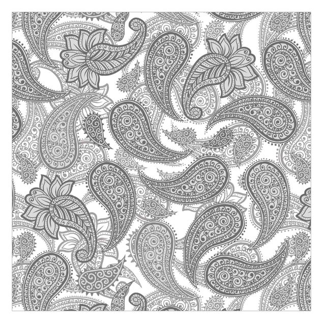 Wanddeko Esszimmer Boho Mandala Muster in Grau