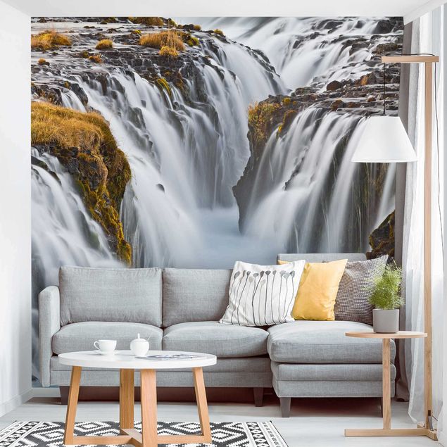 Wanddeko Flur Brúarfoss Wasserfall in Island